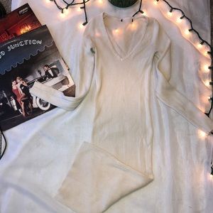 Beige ribbed bodycon dress🔥 very stretchy